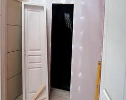 Installation de bloc porte
